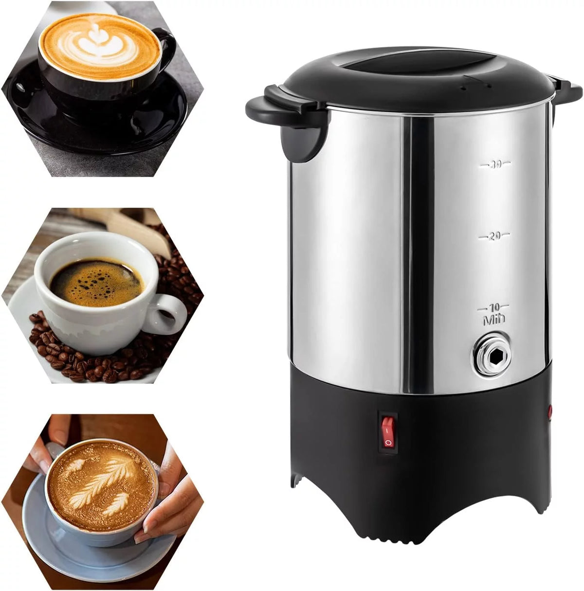 5.2L Stainless Steel Electric Coffee Urn 1000W B777