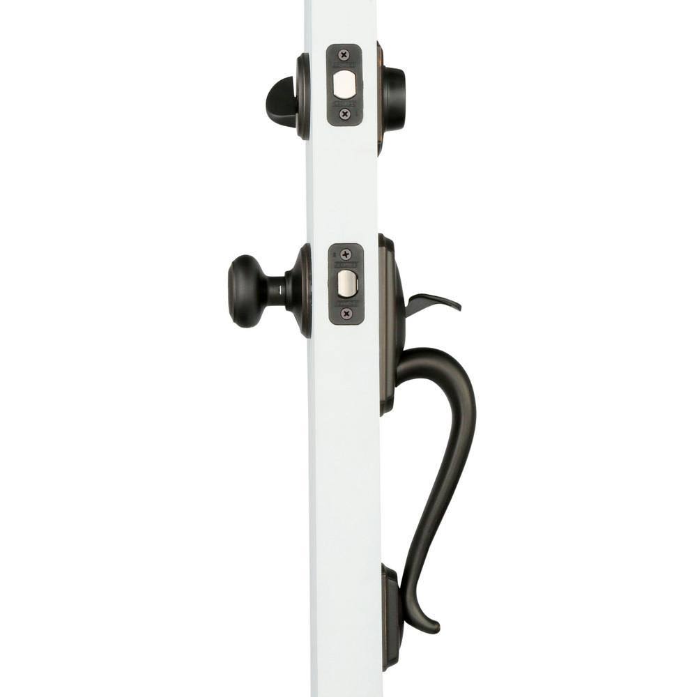 Aged Bronze Single Cylinder Handleset U93354