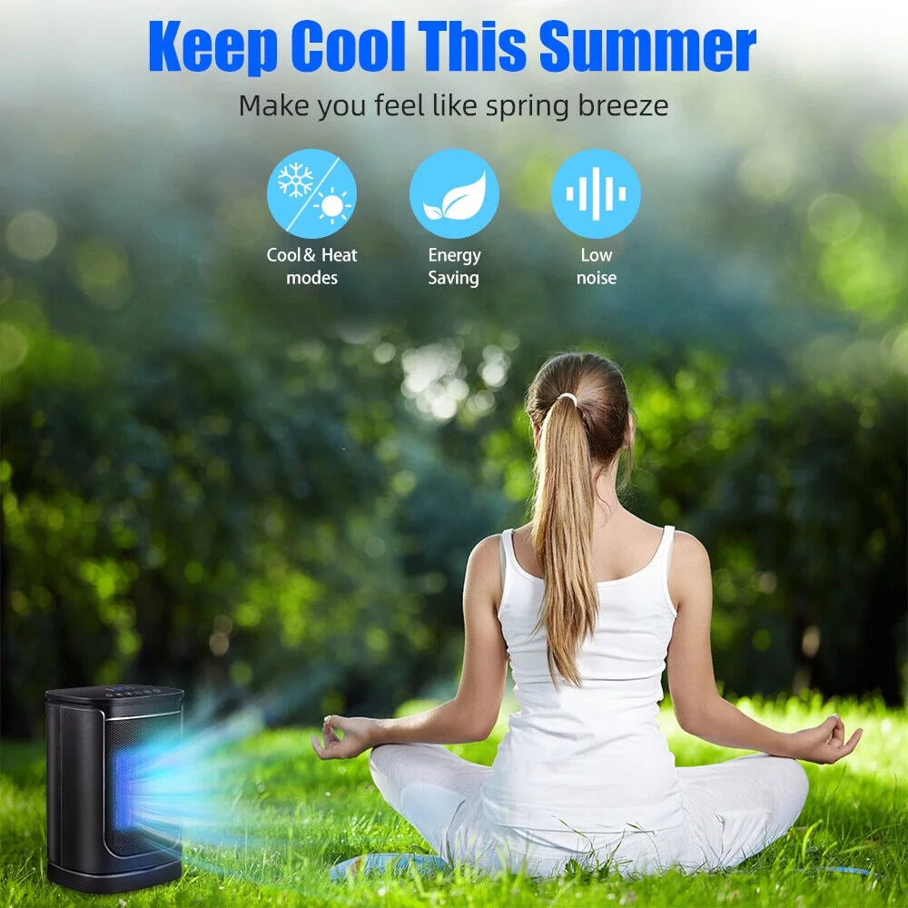2in1 Portable Air Cool&Heat Fan C4189