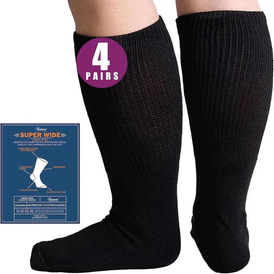 Extra Width Socks 4 Pairs 13-15 M18293