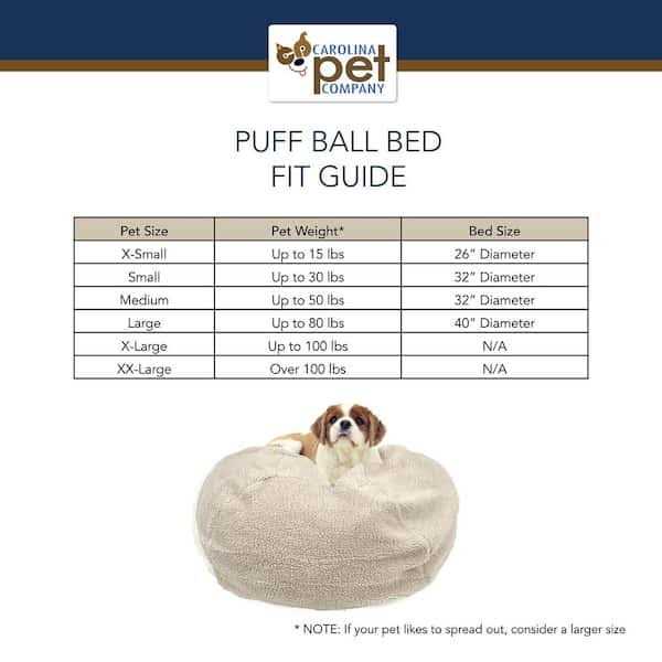 Sherpa Puff Ball Bed E792