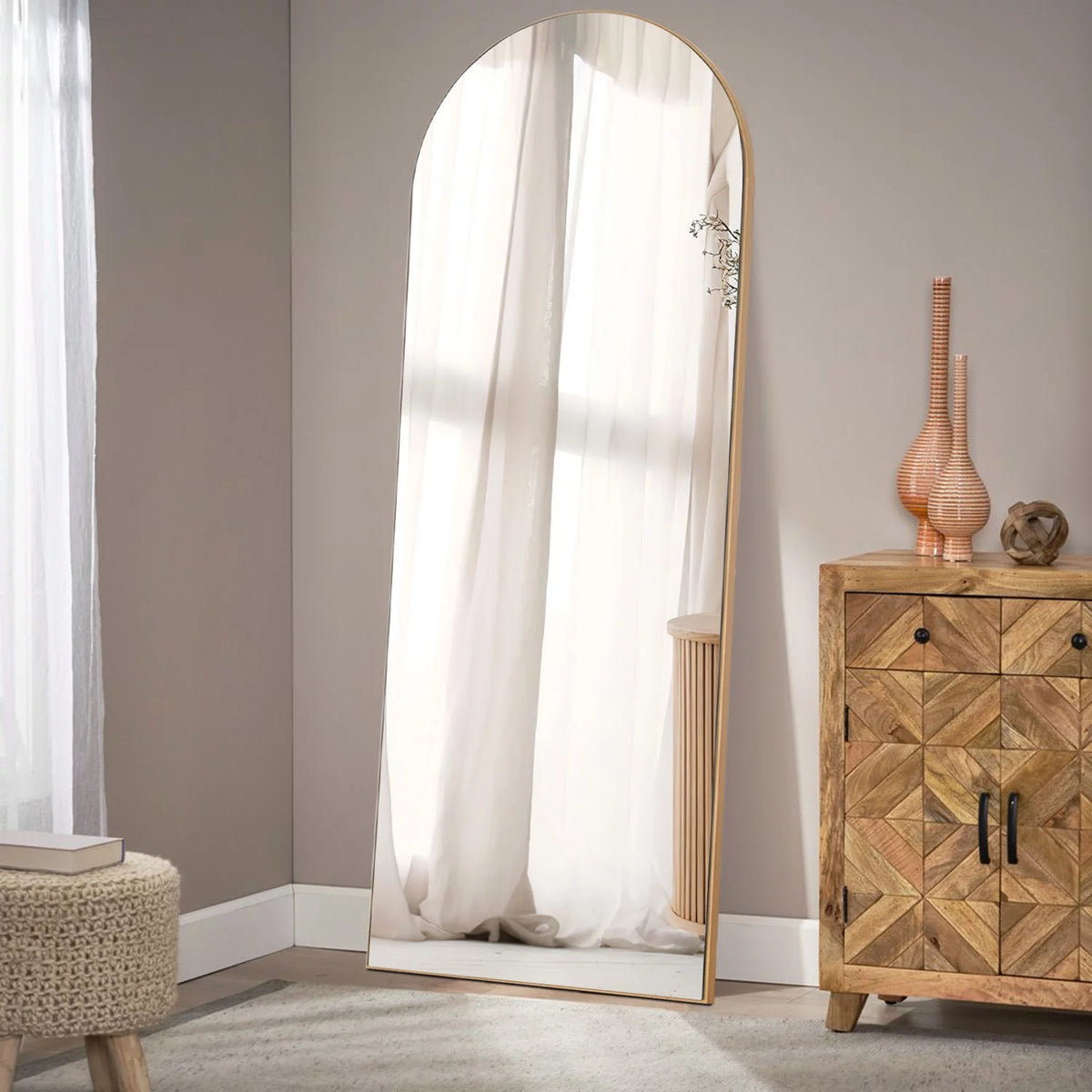 Arch Mirror Full Length Mirror 64"x 21" X3349