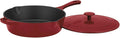 Red Enamel Cast Iron Chicken Fryer M988857