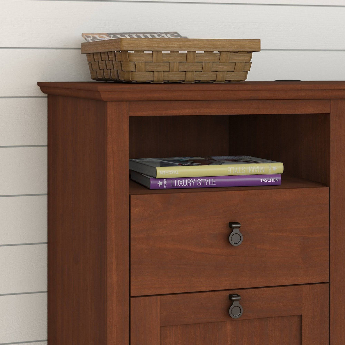 2 Drawer File Cabinet in Serene Cherry O86689