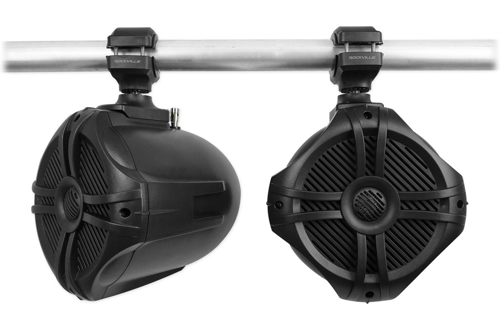 Black 6.5" Marine Wakeboard Tower Speakers with Amplifier D161276