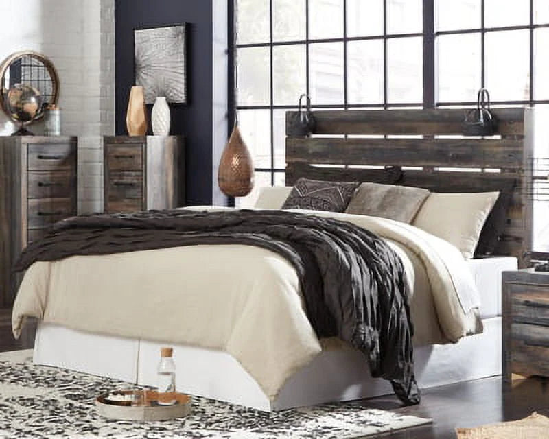 Full Panel Headboard Whitewash X140