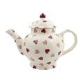Pink Hearts 4 Mug Teapot Boxed D8048