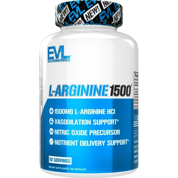 L-Arginine Nitric Oxide Pre Workout Supplement 50 Servings T88226