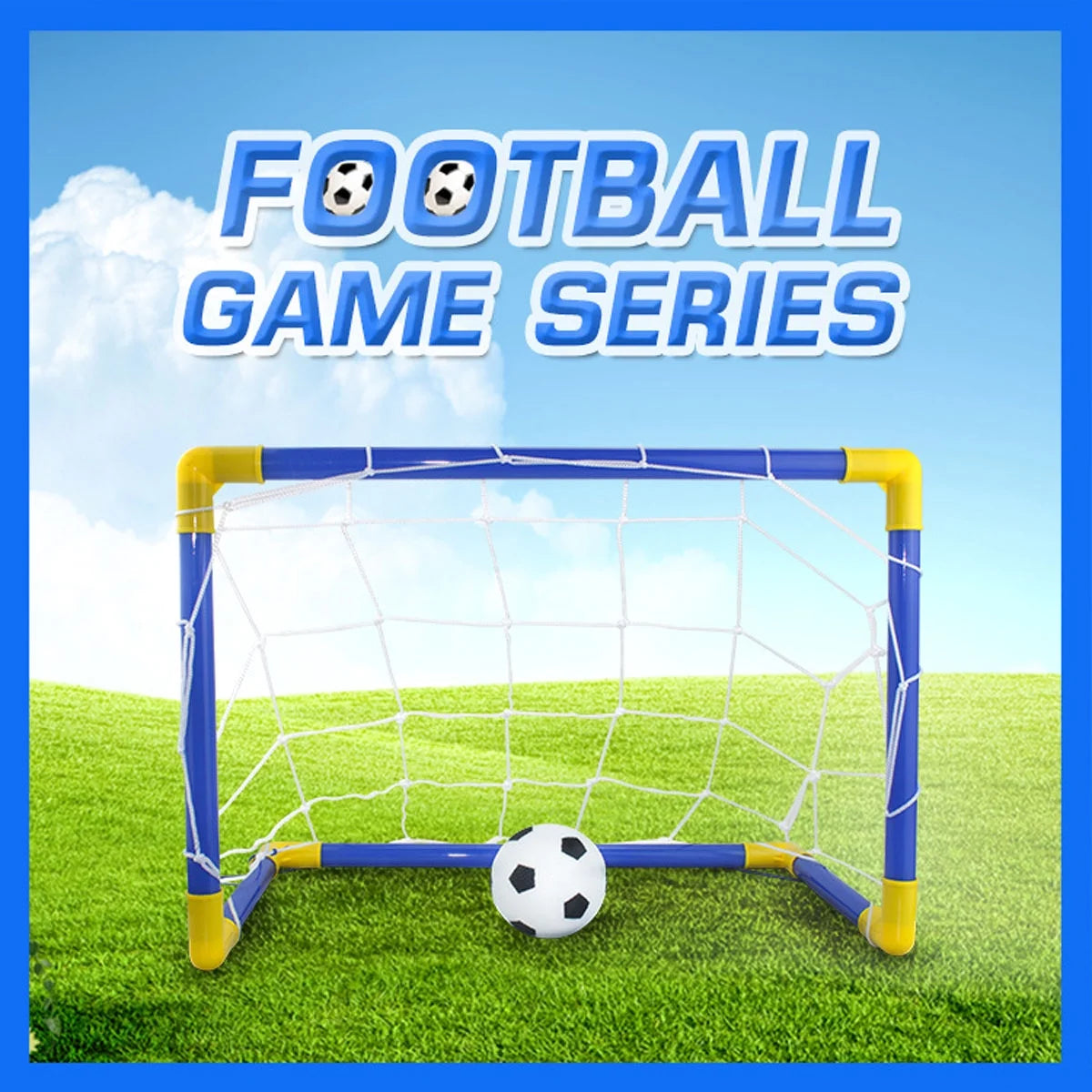 Mini Soccer Ball Goal Post Net Set I651420