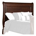Full Size Wooden Sleigh Headboard with Curved Back Brown X1565