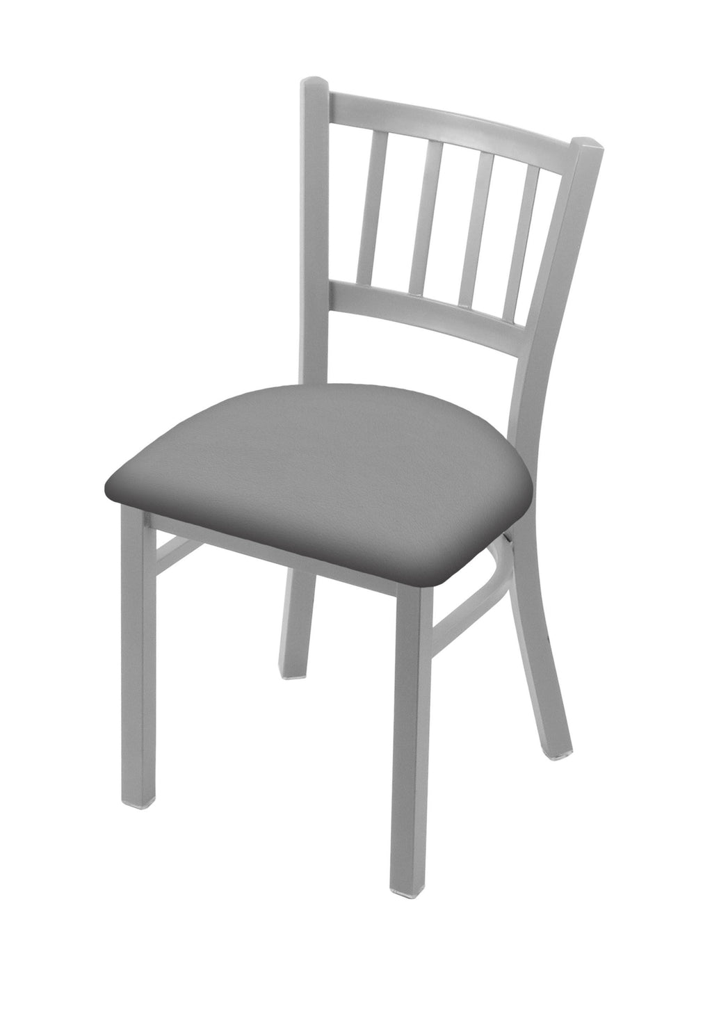 18x22 Chair with Anodized Nickel Finish and Pine Seat K25762