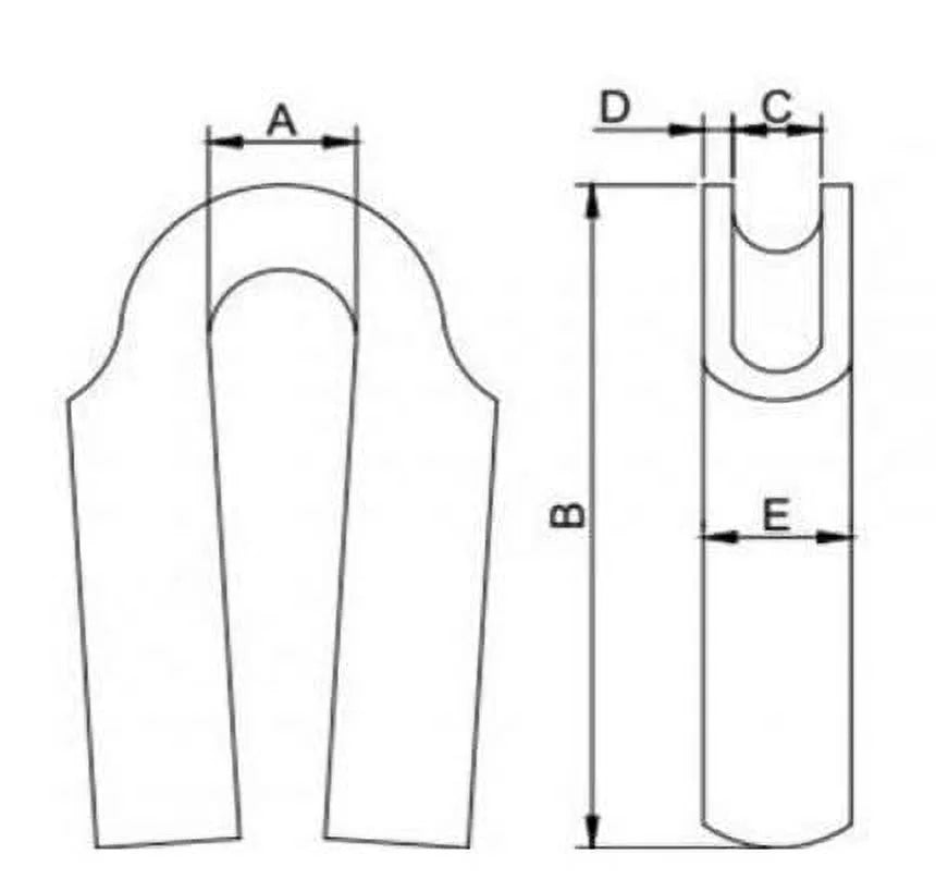 316 Stainless Steel Wire Rope Tube Thimble (12mm, 100-Pack) N454