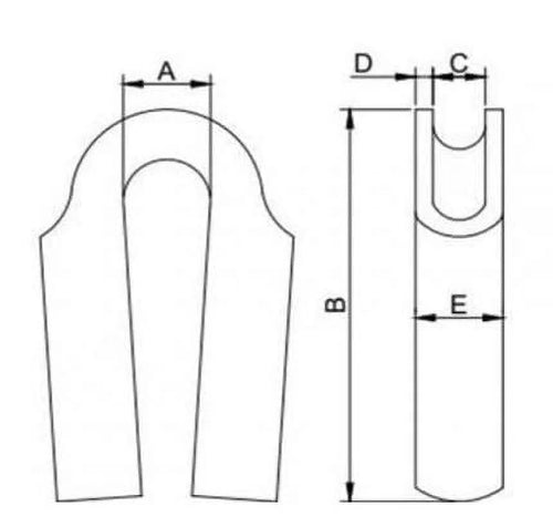 316 Stainless Steel Wire Rope Tube Thimble (12mm, 100-Pack) N454