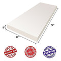 High Density Upholstery Foam Cushion Sheet 5"x27"x72" O495