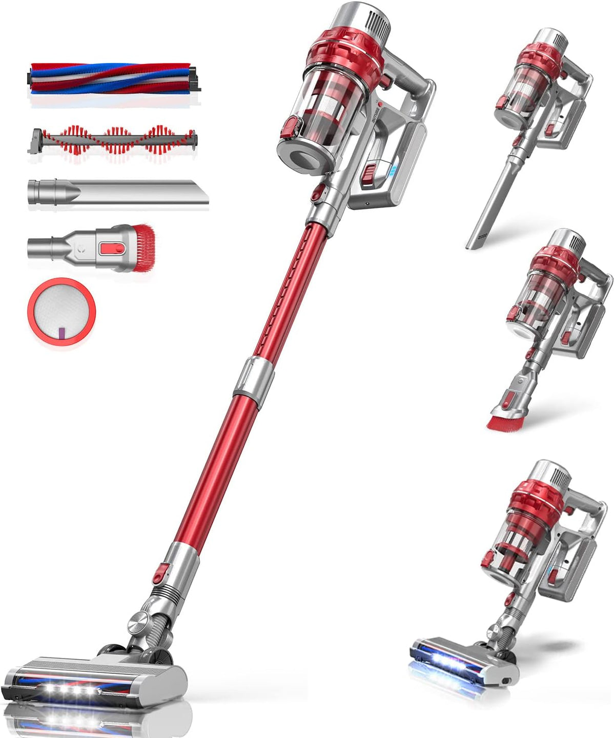 Cordless Stick Vacuum Cleaner with Detachable Battery X98088