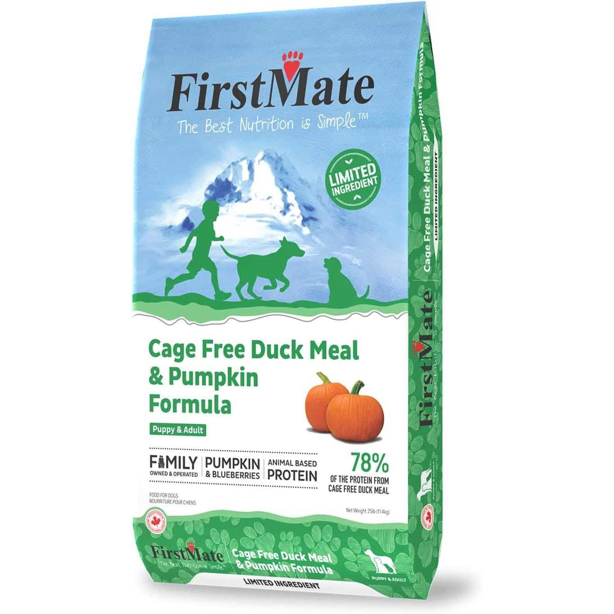 Limited Ingredient Cage-Free Duck Meal & Pumpkin Formula Dry Dog Food B1596
