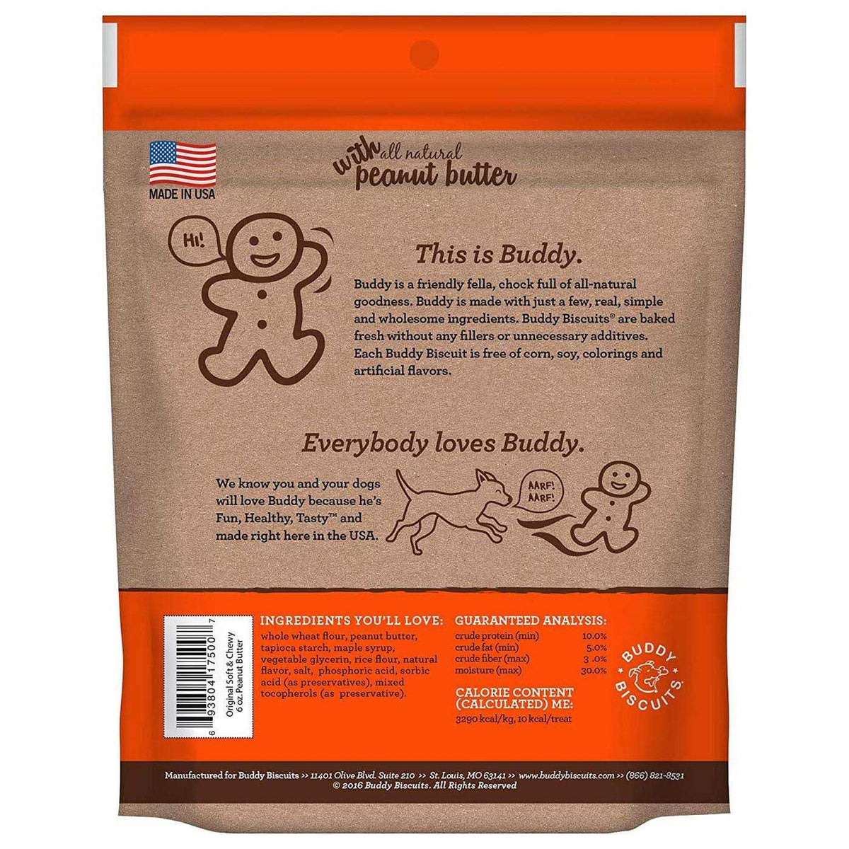 Peanut Butter Soft and Chewy Dog Treats D91646