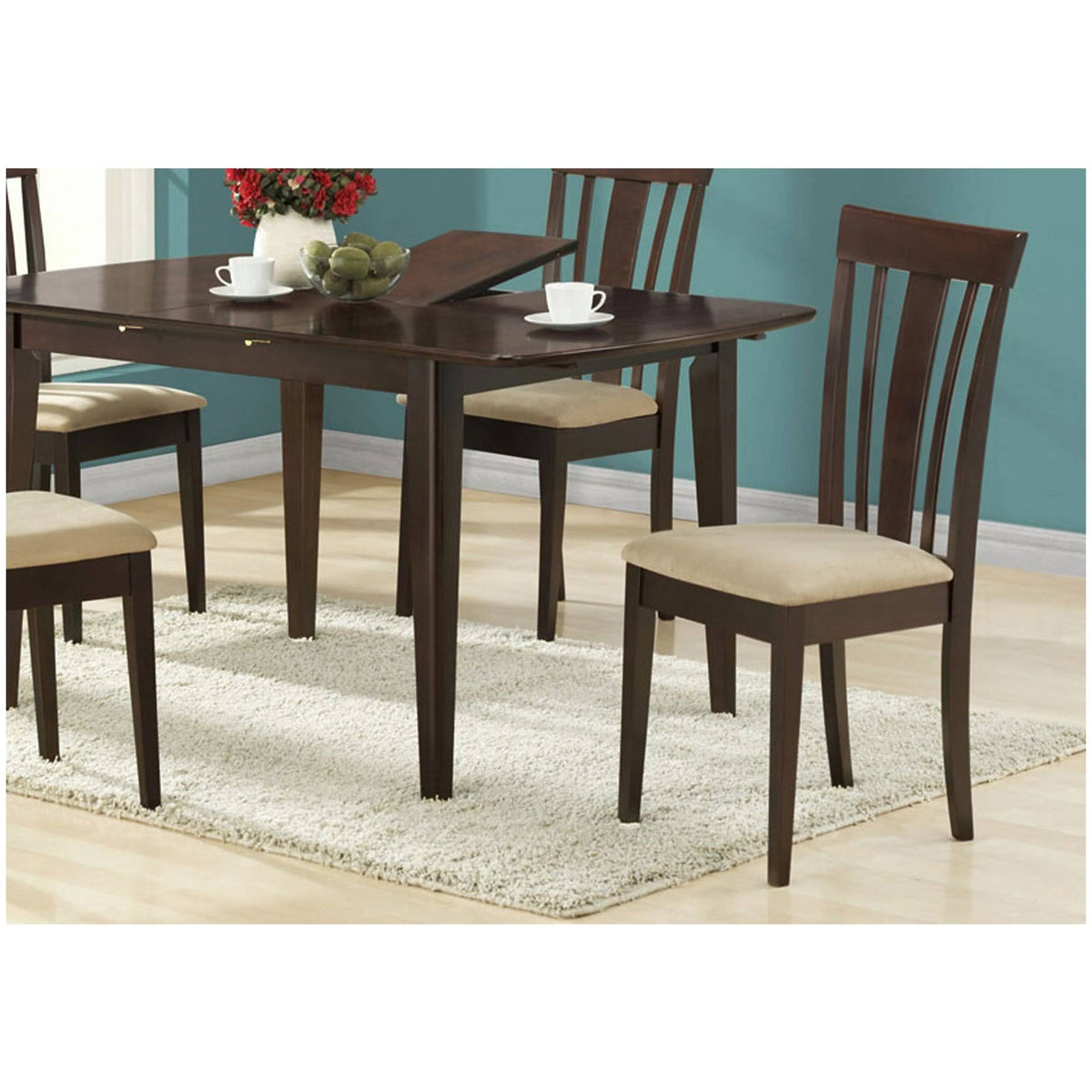 2pcs Cappuccino Dining Chair Y304