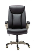 Black Bonded Leather Big & Tall Executive Office Chair M7852
