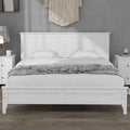 White King Size Solid Wood Platform Bed D678