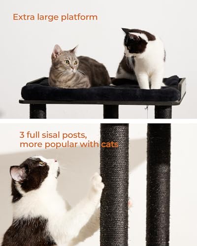 3-Tier Cat Tree Tower Condo with Sisal Scratching Posts K131