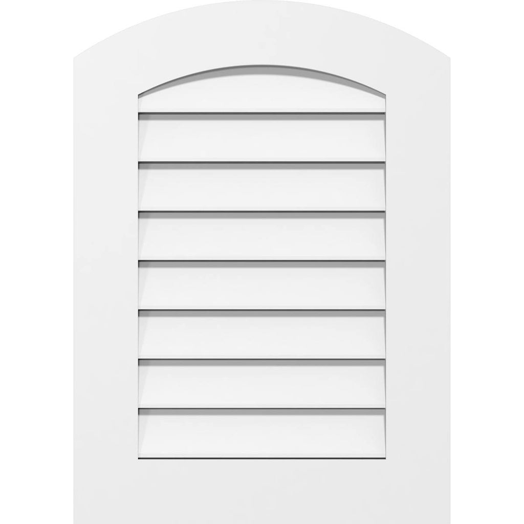 Arch Top Surface Mount PVC Gable Vent P54403