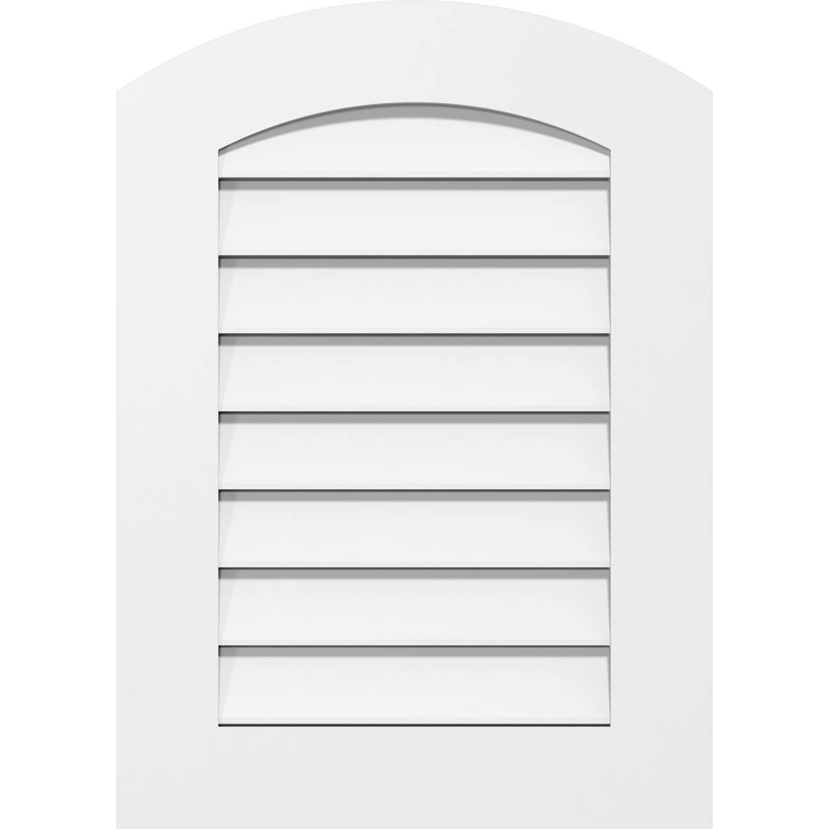 Arch Top Surface Mount PVC Gable Vent P54403