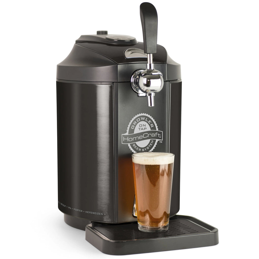 Black Stainless Steel Beer Growler Cooling System J720958