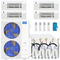 39,000 BTU 4 Zone Ceiling Cassette Ductless Air Conditioner and Heat Pump J239