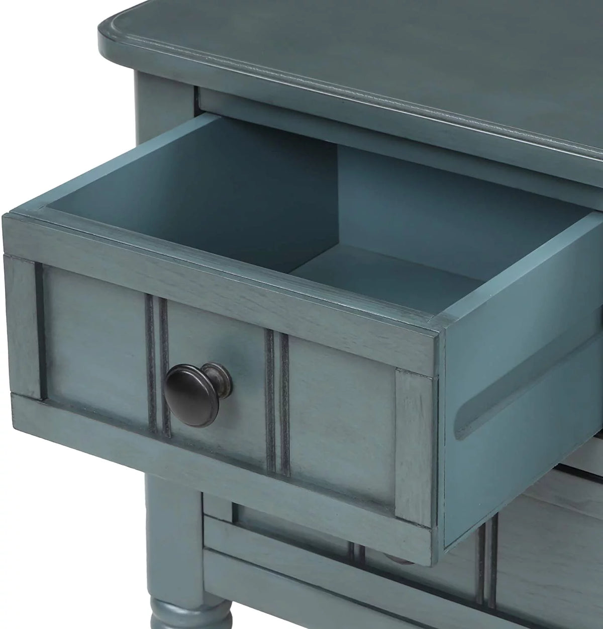 Narrow Console Table with Three Storage Drawers and Bottom Shelf S79403
