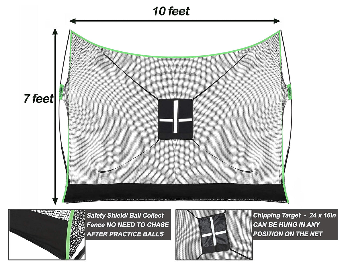 10 x 7ft Golf Net and Practice Mat D737