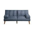 Blue Adjustable Futon Sofa Bed E403028
