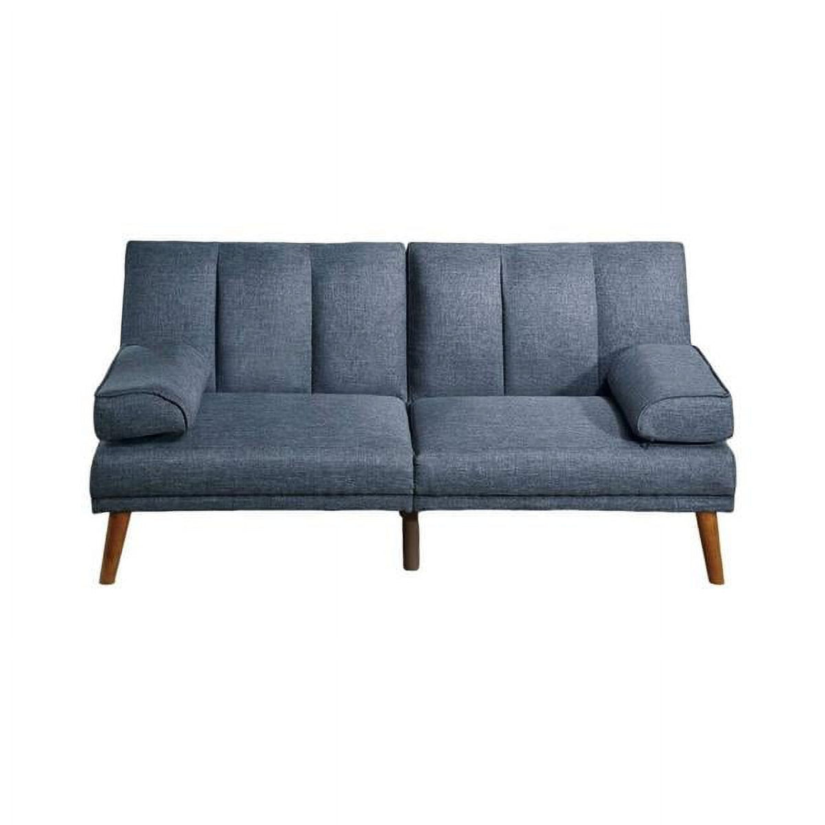 Blue Adjustable Futon Sofa Bed E403028