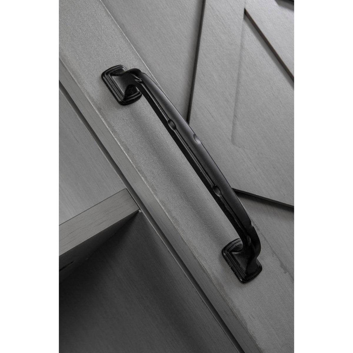 Gray Kitchen Cart with Wood Top B7097