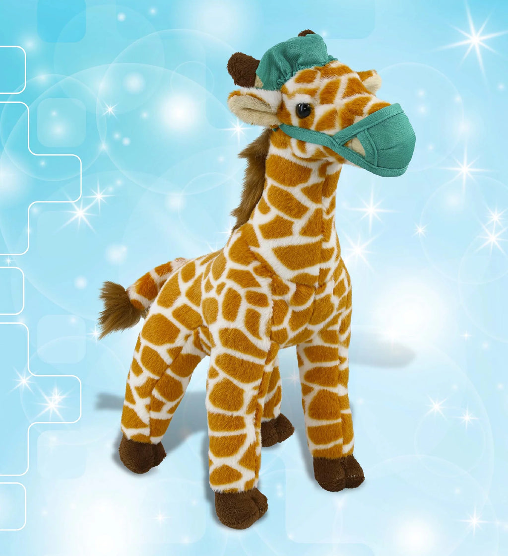 12.5 Inch Giraffe Doctor Plush Toy L638