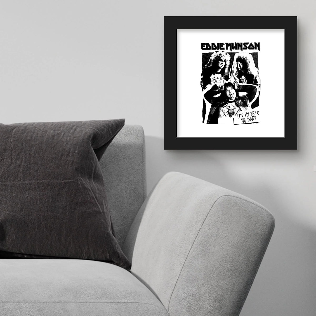 Black Framed Wall Art, 12" x 12" R100