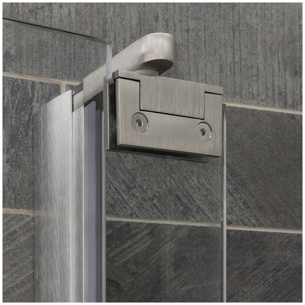 Chrome 34-35W x 72H Pivot Swing-Out Shower Door E6465