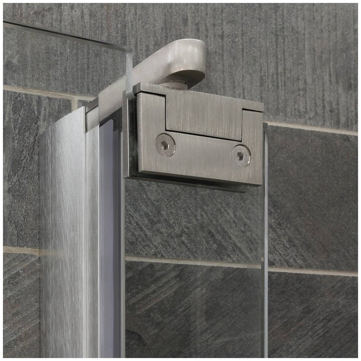 Chrome 34-35W x 72H Pivot Swing-Out Shower Door E6465