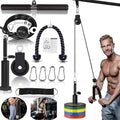 Weight Cable Pulley System Home Gym Equipment Upgraded Fitness LAT Pull Down, Biceps Curl, Back, Forearm, Shoulder Pack of 2 F99827