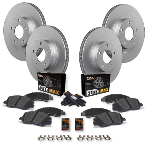 Front & Rear Ceramic Brake Kit with 12.01" Rotor I659080