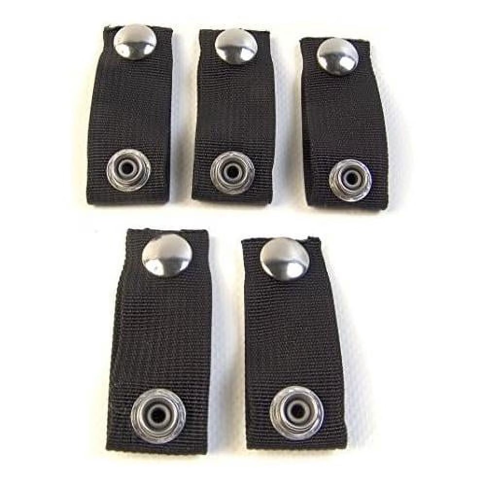 Black 5 Piece Boat Cover Snap Extender Set I9754