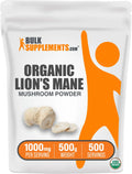 Organic Lions Mane Mushroom Powder, 1000mg per Serving, 500g T925