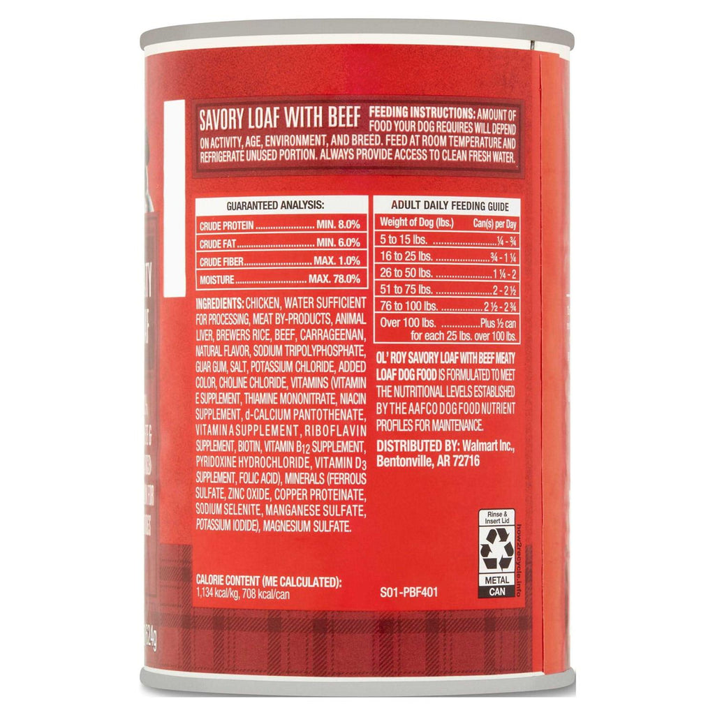 Savory Loaf with Beef Wet Dog Food S34750