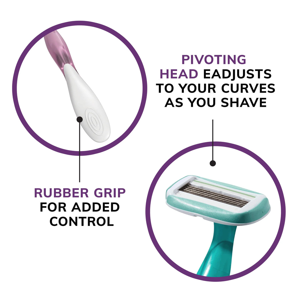 Women's Disposable Razors 5 Blades 2 Count V8111
